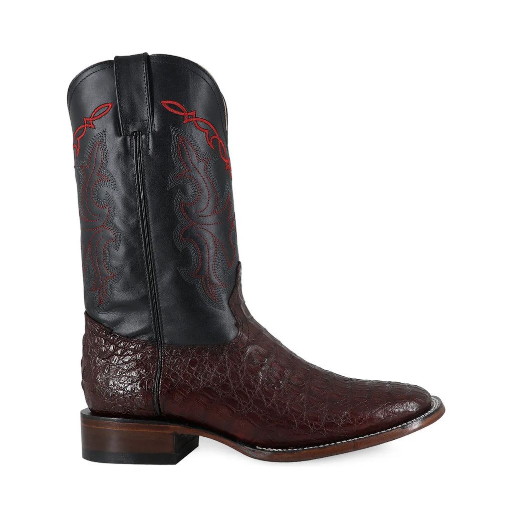 BOTA VAQUERA BULLDOG COCODRILO LOMO VINO