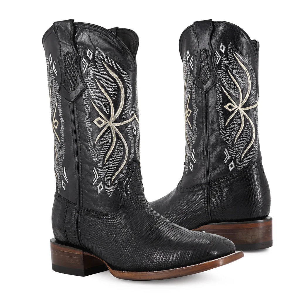 BOTA VAQUERA BULLDOG LIZZAR NEGRO