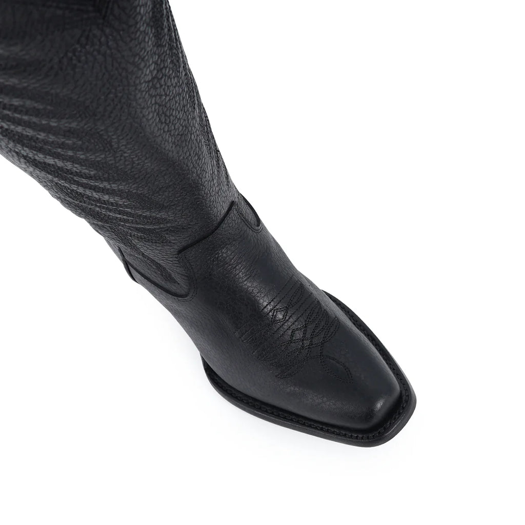 BOTA VAQUERA PARA DAMA DE PIEL MODELO BANDIDA CURVY