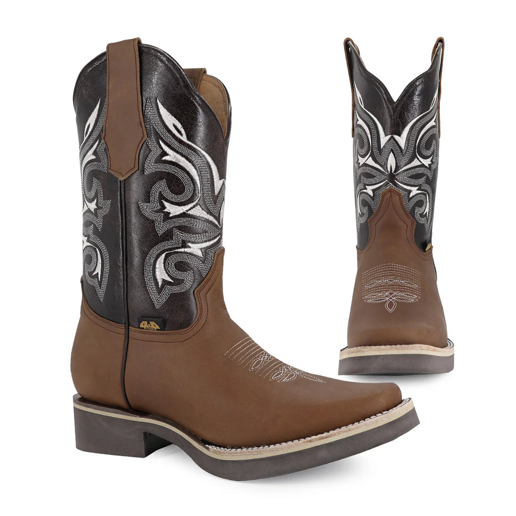 BOTA VAQUERA RODEO CRAZY SUELA POLIURETANO MIEL