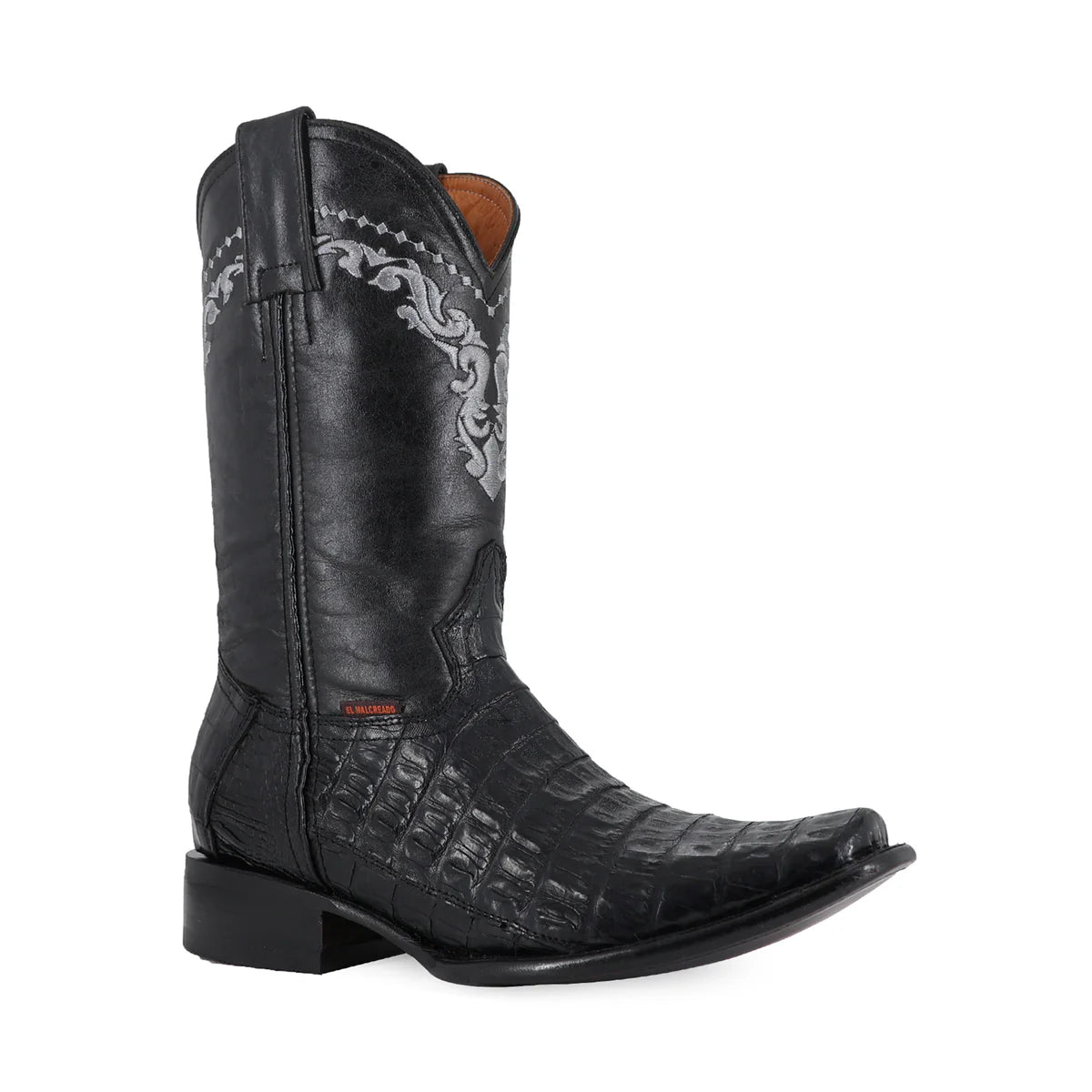 BOTA VAQUERA DUBAI COCODRILO COLA BELLY NEGRO