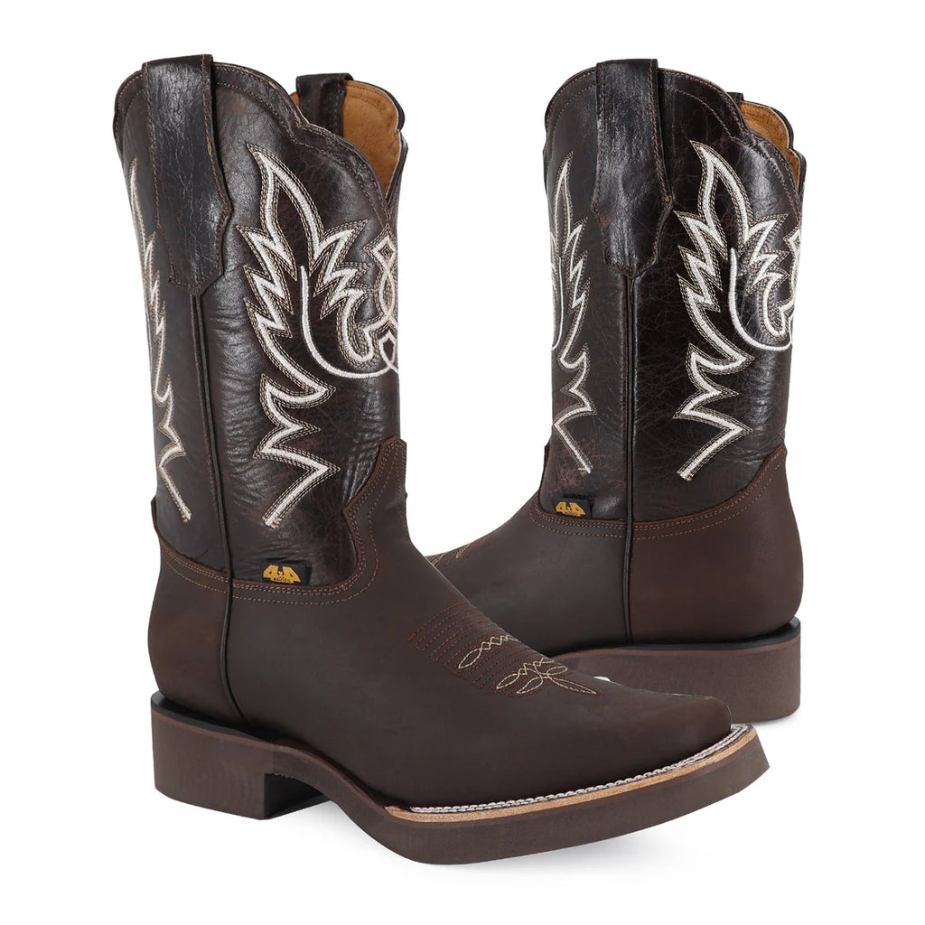 BOTA VAQUERA RODEO CRAZY SUELA POLIURETANO CHOCO