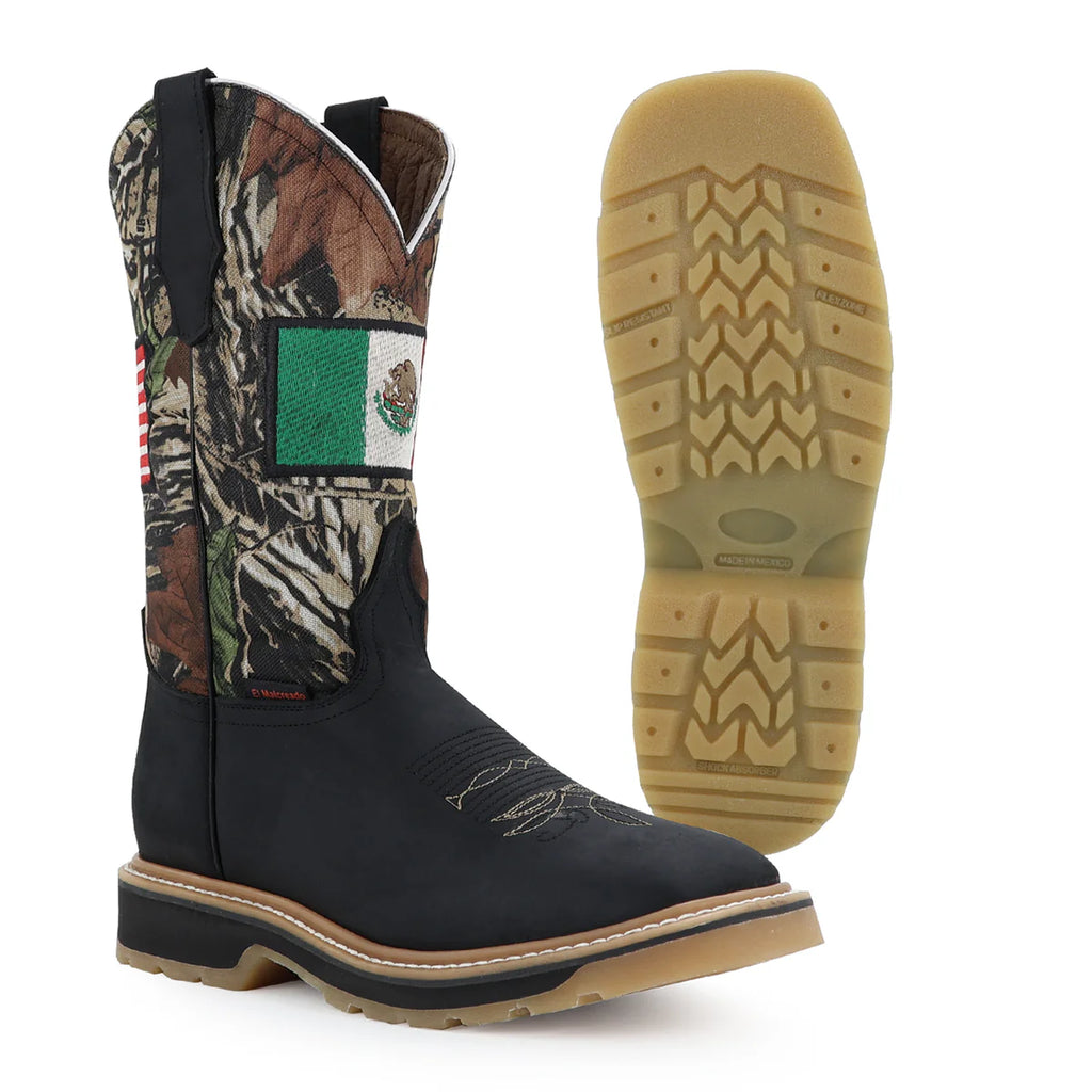 BOTA DE TRABAJO BOXER BAND NEGRO