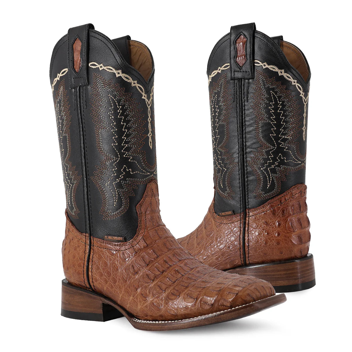 BOTA VAQUERA BULLDOG COCODRILO LOMO COÑAC