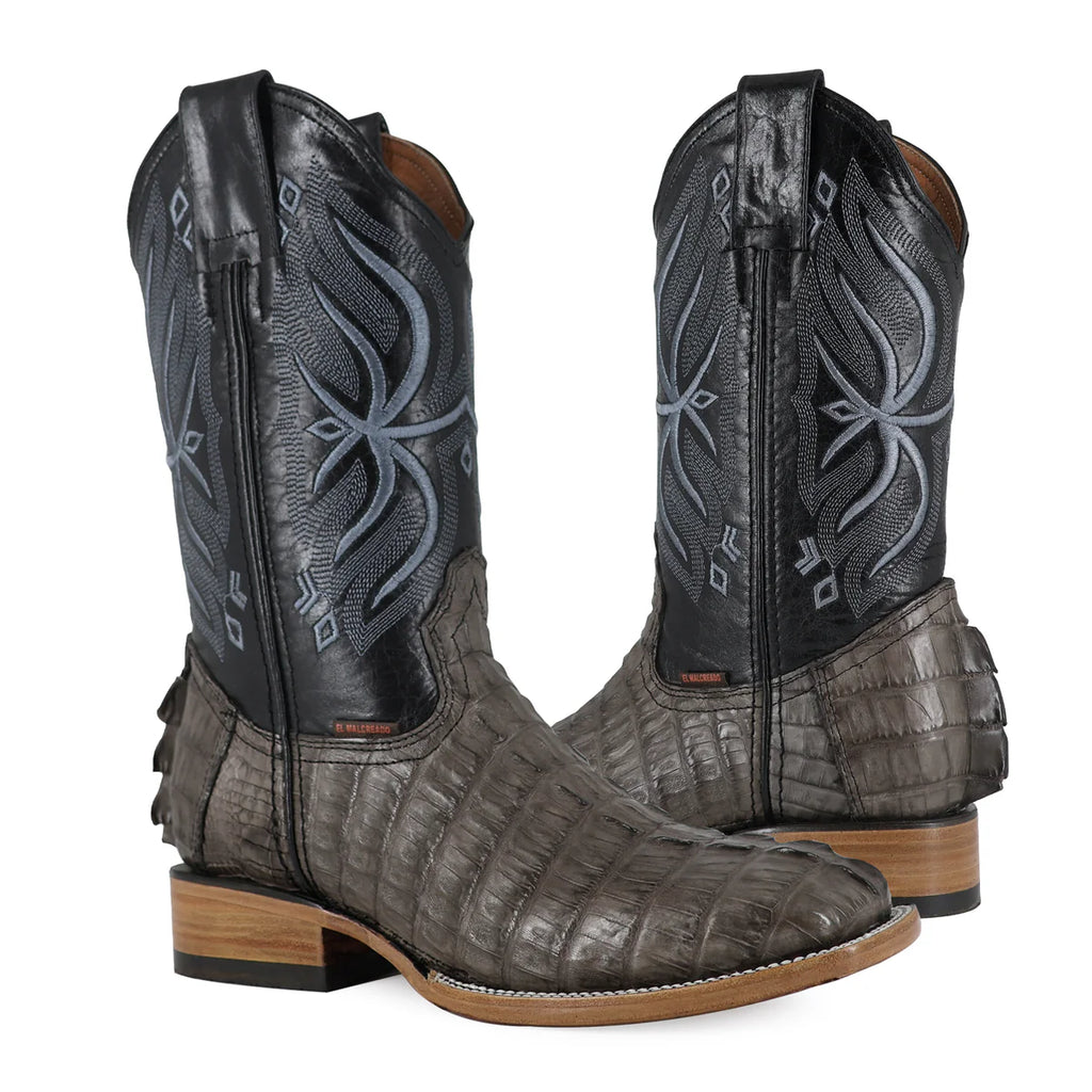 BOTA VAQUERA BULLDOG COCODRILO COLA GRIS