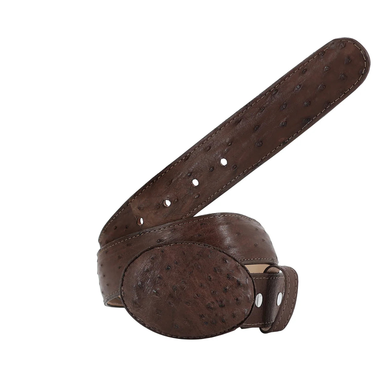 CINTURON VAQUERO PARA HOMBRE EN PIEL DE AVESTRUZ