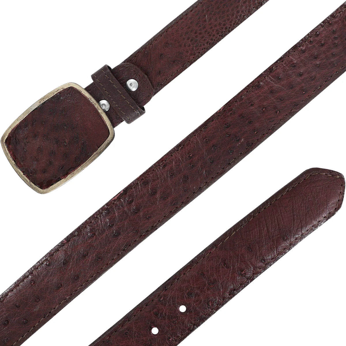 CINTURON HC PARA HOMBRE EN PIEL DE AVESTRUZ