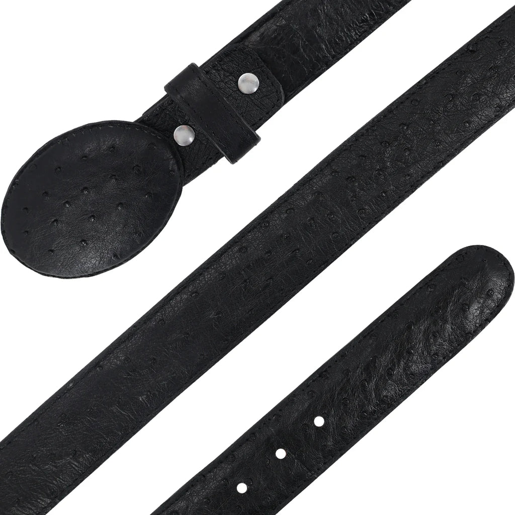 CINTURON VAQUERO PARA HOMBRE EN PIEL DE AVESTRUZ