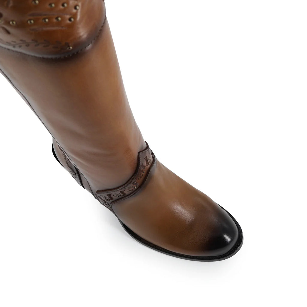 BOTA CASUAL PARA DAMA DE PIEL MODELO PRESUMIDA