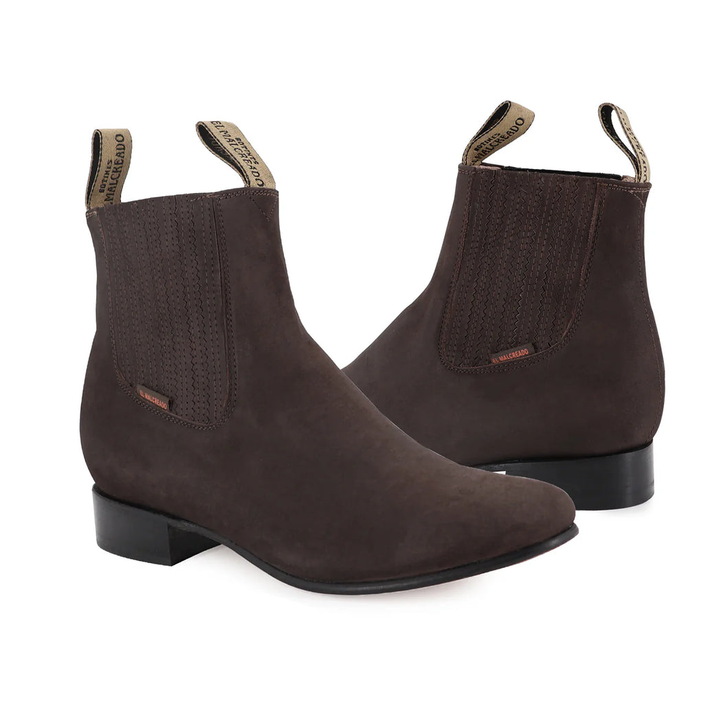 BOTÍN CHARRO CHOCO NOBUCK