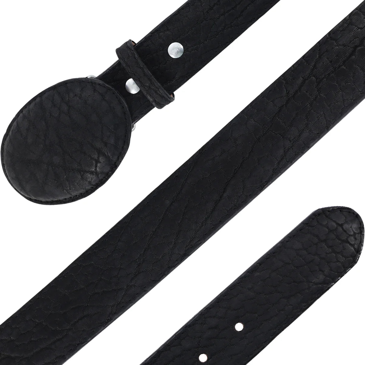 CINTURON VAQUERO PARA HOMBRE EN PIEL DE CUELLO DE TORO