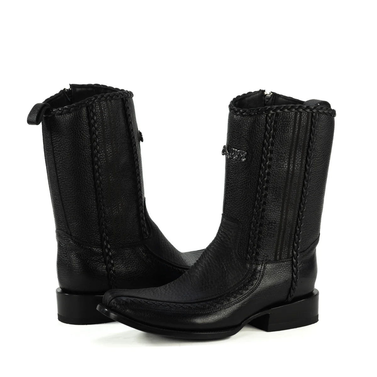 BOTIN JEFE EN PIEL DE CUELLO DE TORO