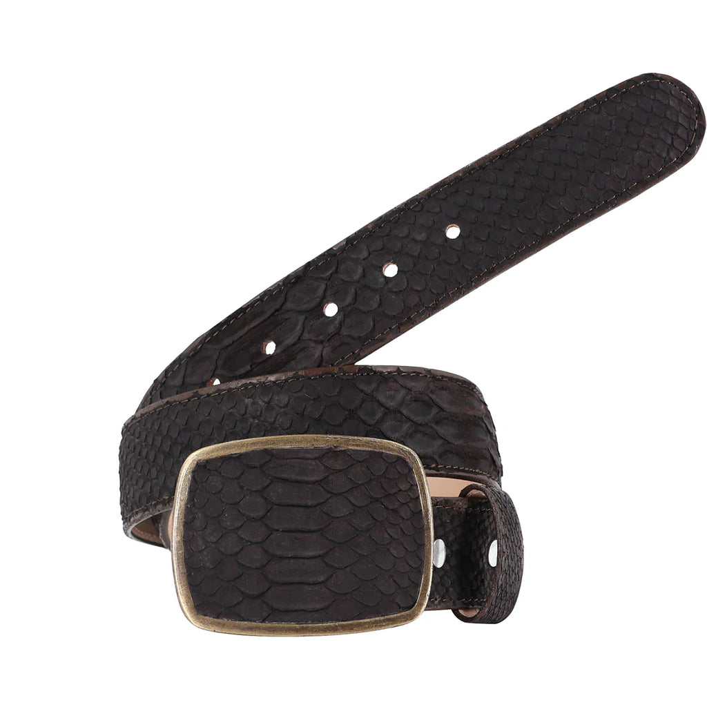 CINTURON HC PARA HOMBRE EN PIEL DE PITON NOBUCK