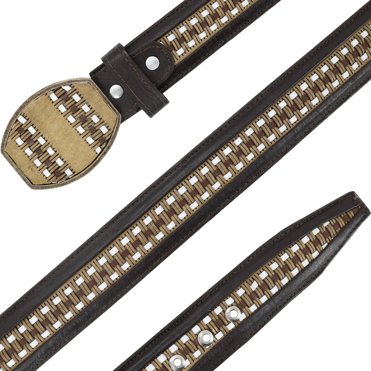 Cinturon Hebilla Cua Para Hombre En Piel De Petatillo/lasser