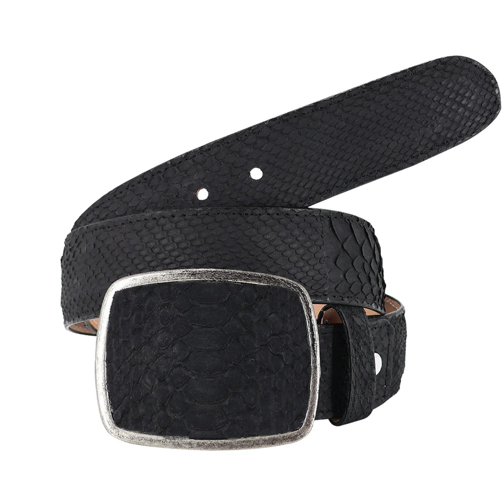 CINTURON HC PARA HOMBRE EN PIEL DE PITON NOBUCK