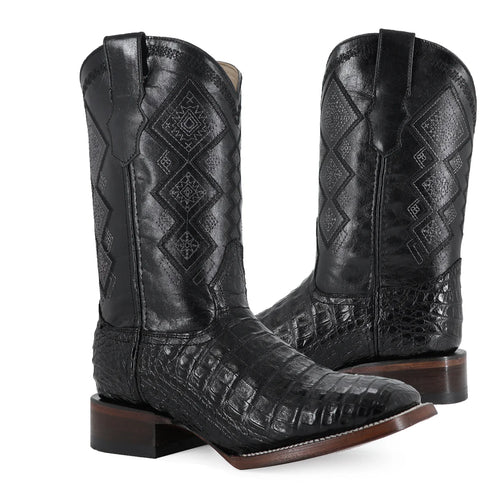 BOTA VAQUERA BULLDOG COCODRILO PANZA NEGRO