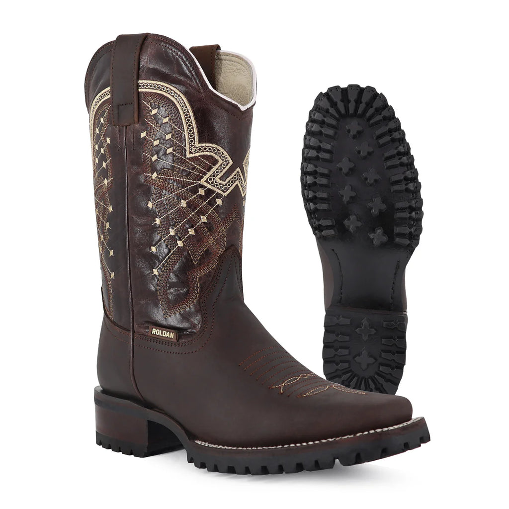 BOTA VAQUERA RODEO CRAZY SUELA TRUCK CHOCO