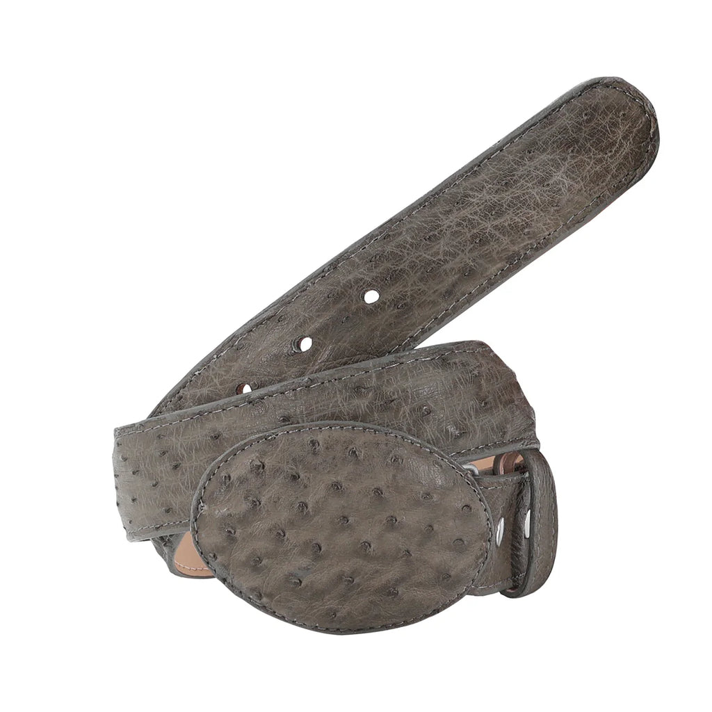 CINTURON VAQUERO PARA HOMBRE EN PIEL DE AVESTRUZ