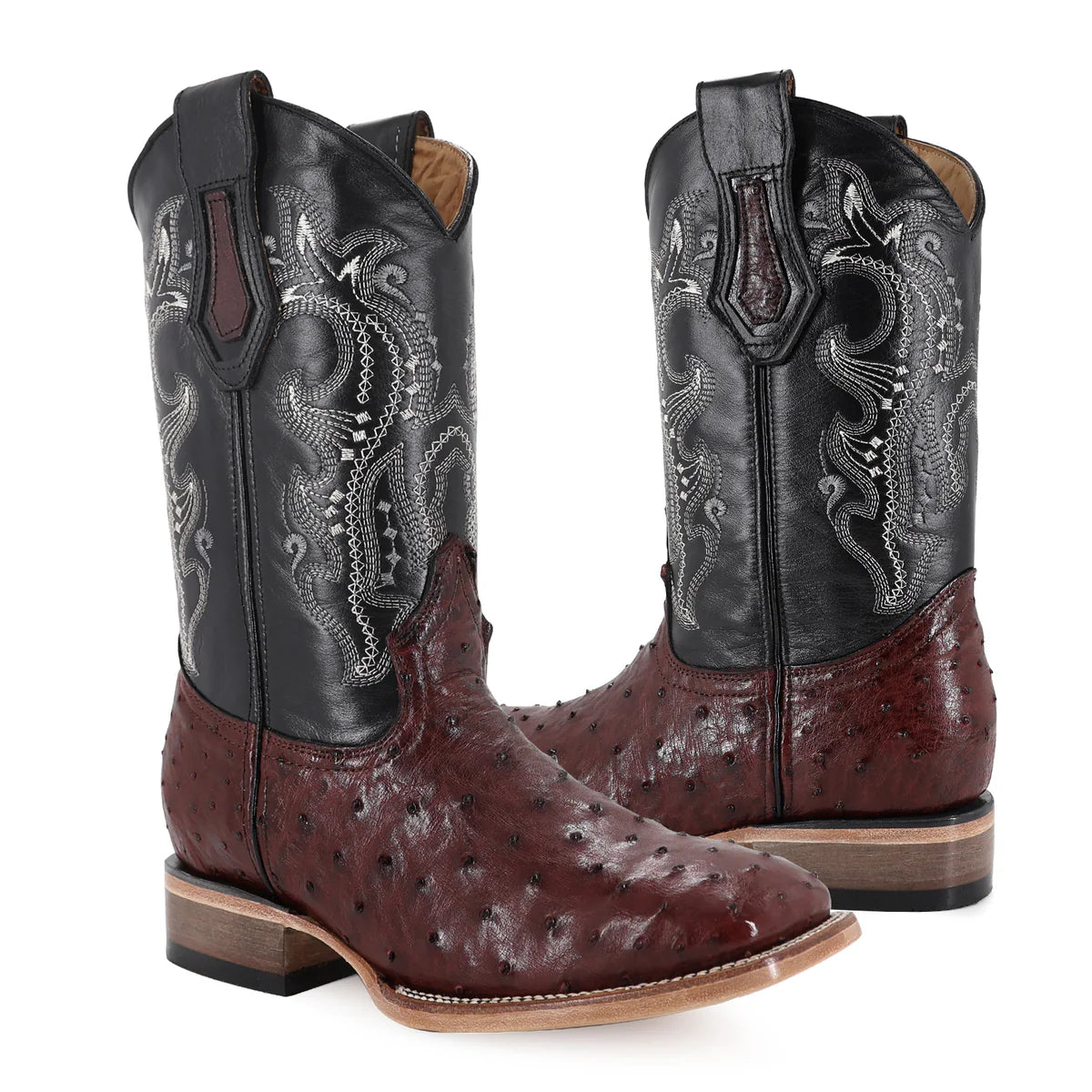 BOTA VAQUERA BULLDOG AVESTRUZ VINO