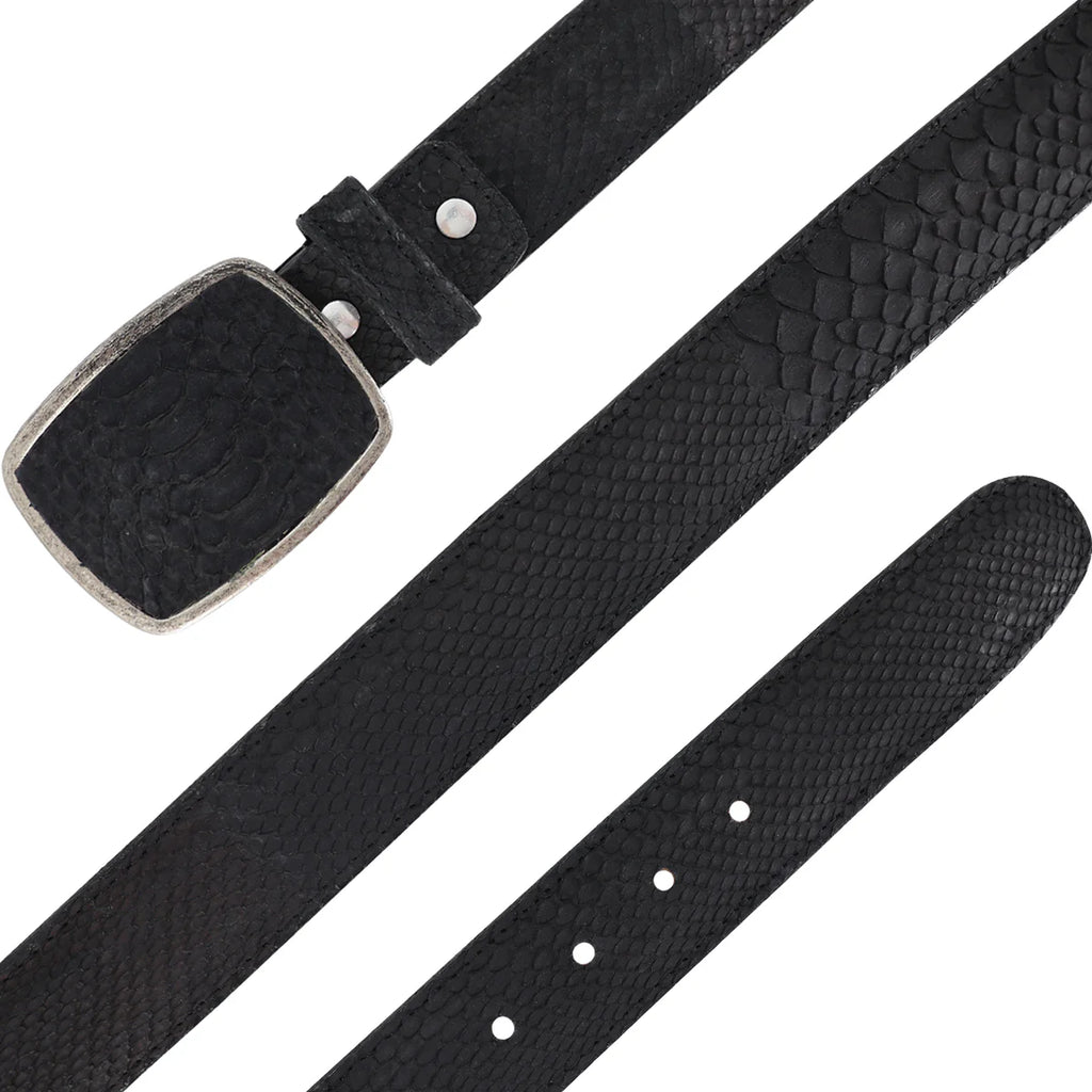 CINTURON HC PARA HOMBRE EN PIEL DE PITON NOBUCK