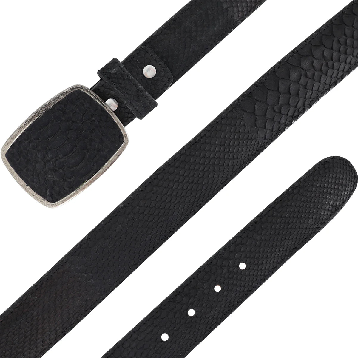 CINTURON HC PARA HOMBRE EN PIEL DE PITON NOBUCK