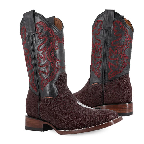 BOTA VAQUERA BULLDOG MANTARRAYA MACHO VINO