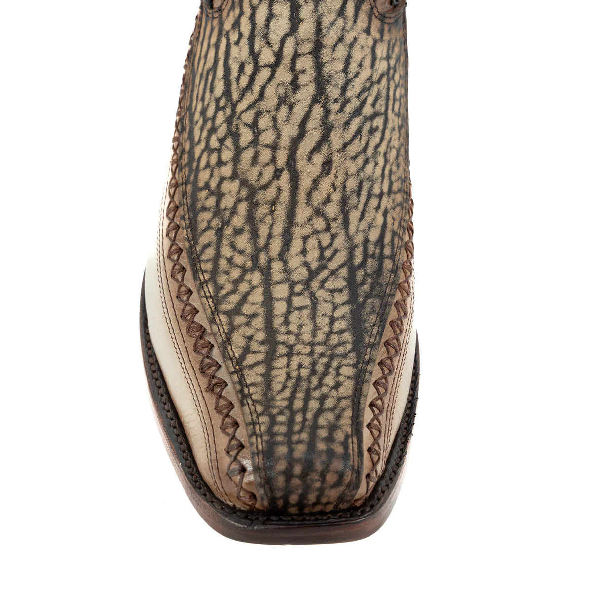 BOTIN JEFE EN PIEL DE CUELLO DE TORO