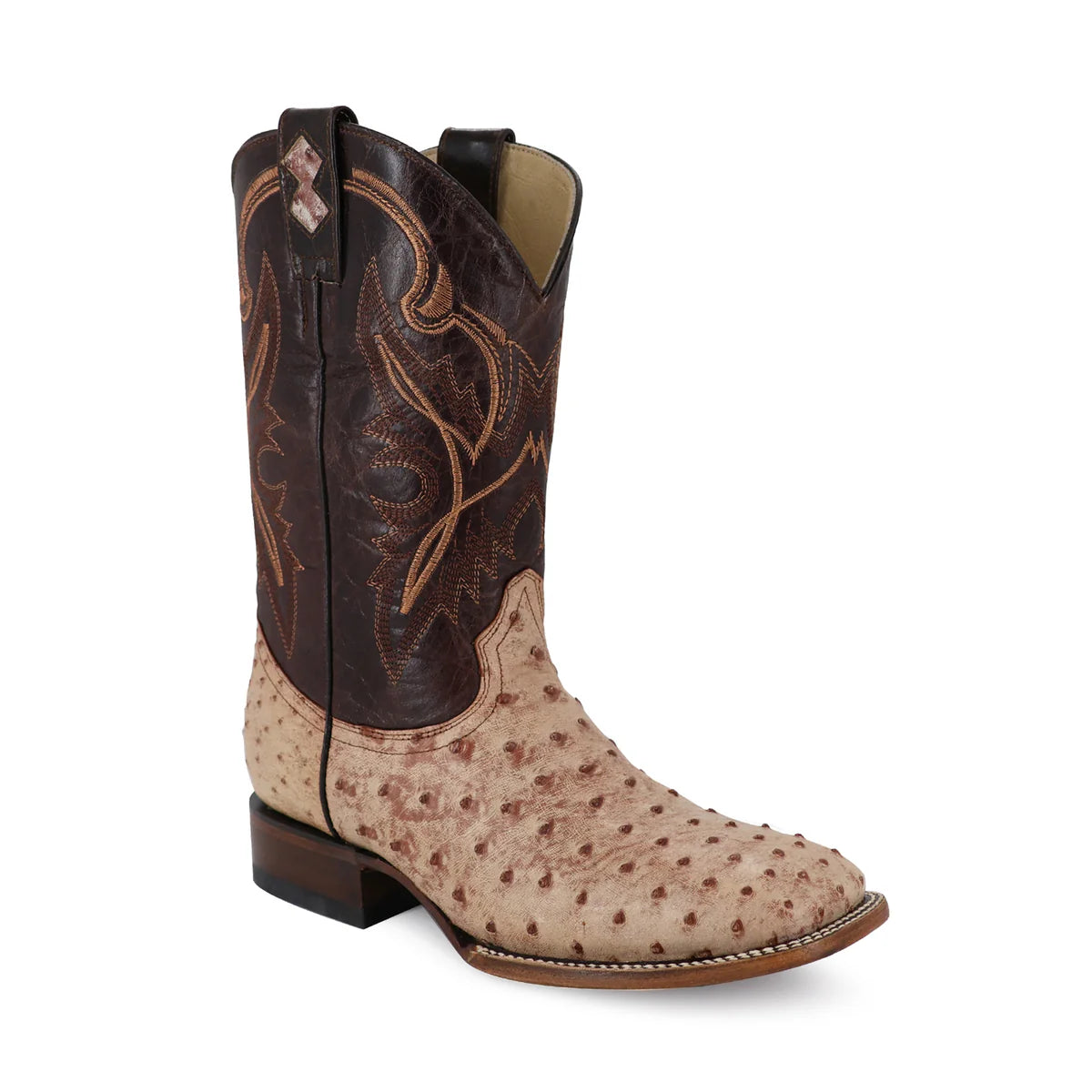 BOTA VAQUERA BULLDOG AVESTRUZ BRUCIATO