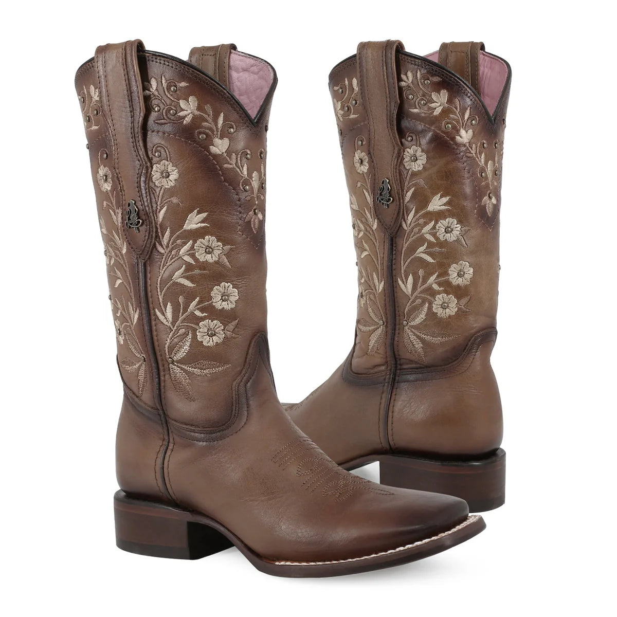 BOTA VAQUERA PARA DAMA DE PIEL MODELO ARMONÍA