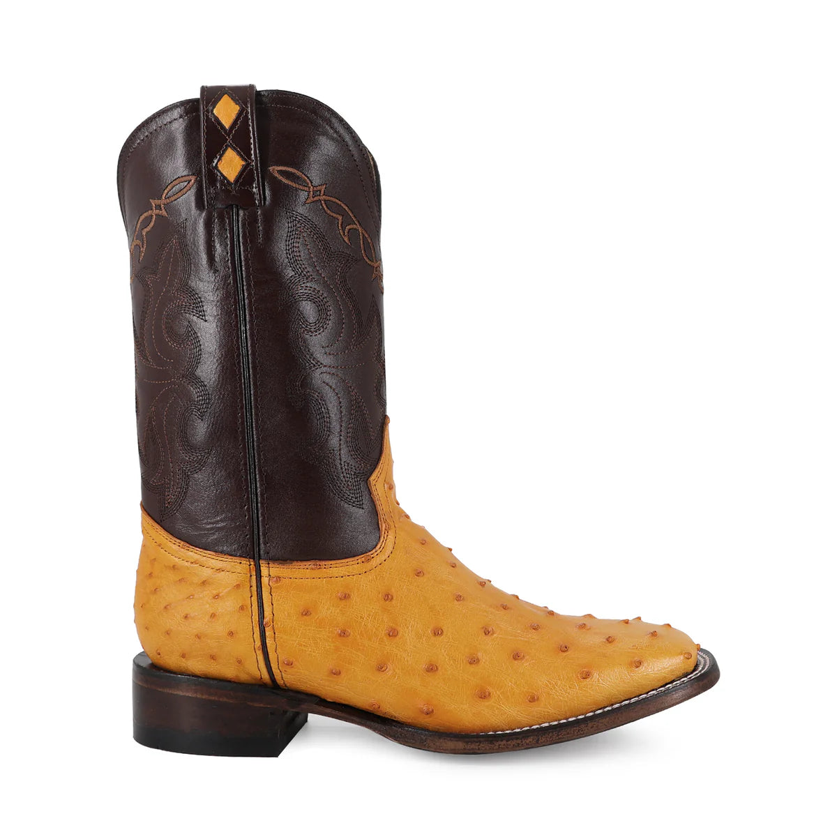 BOTA VAQUERA BULLDOG AVESTRUZ MANTEQUILLA